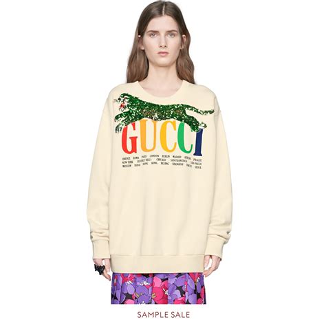 gucci sweatshirt women|gucci tiger sweater women.